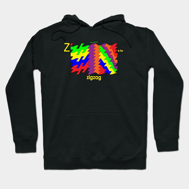 Z is for zigzag Hoodie by mygrandmatime